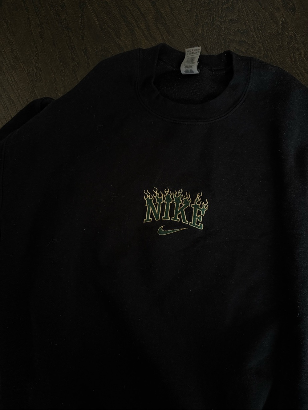 Nike Black Flame Logo Crewneck Sweatshirt